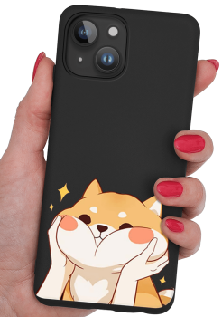Etui malowane do Iphone 14 wzór kot + szkło
