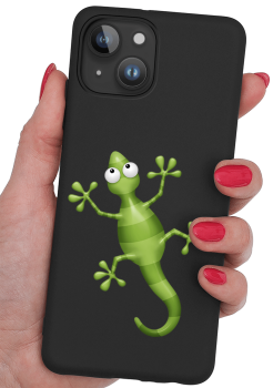 Etui malowane do Iphone 14 wzór zwierzęta + szkło