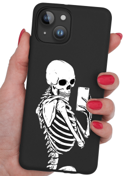 Etui malowane do Iphone 14 wzór fajny + szkło