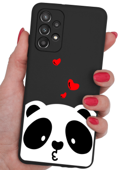 Etui malowane do Samsung Galaxy A23 5G wzór panda + szkło