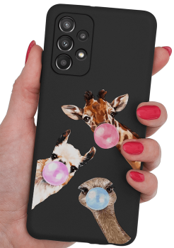 Etui malowane do Samsung Galaxy A23 5G wzór zwierzęta + szkło