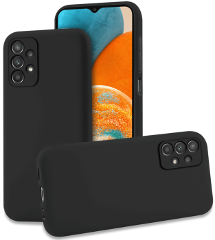 Etui matowe do Samsung Galaxy A23 5G czarne + szkło