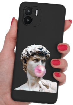 Etui malowane do Xiaomi Redmi A1 wzór posąg + szkło