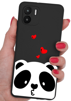 Etui malowane do Xiaomi Redmi A1 wzór panda + szkło