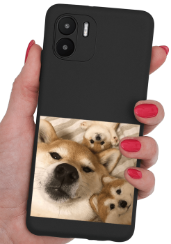 Etui malowane do Xiaomi Redmi A1 wzór pies + szkło