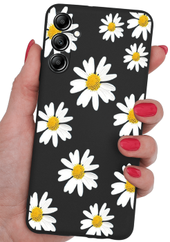Etui malowane do Samsung Galaxy A14 5G wzór kwiatki + szkło