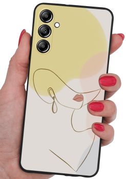 Etui malowane do Samsung Galaxy A14 5G wzór damski + szkło
