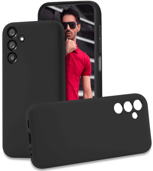 Etui matowe do Samsung Galaxy A14 5G czarne + szkło