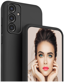 Etui silikonowe do Samsung Galaxy A54 5G czarne + szkło