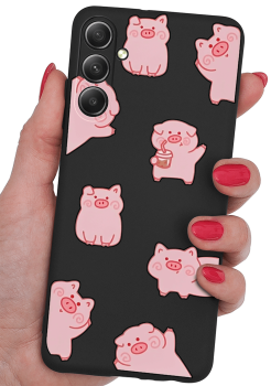 Etui malowane do Samsung Galaxy A34 5G wzór zwierzęta + szkło