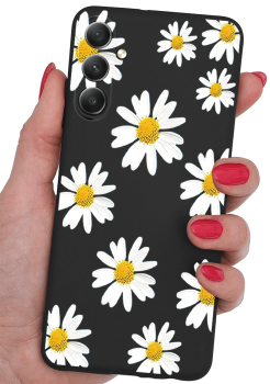 Etui malowane do Samsung Galaxy A54 5G wzór kwiatki + szkło