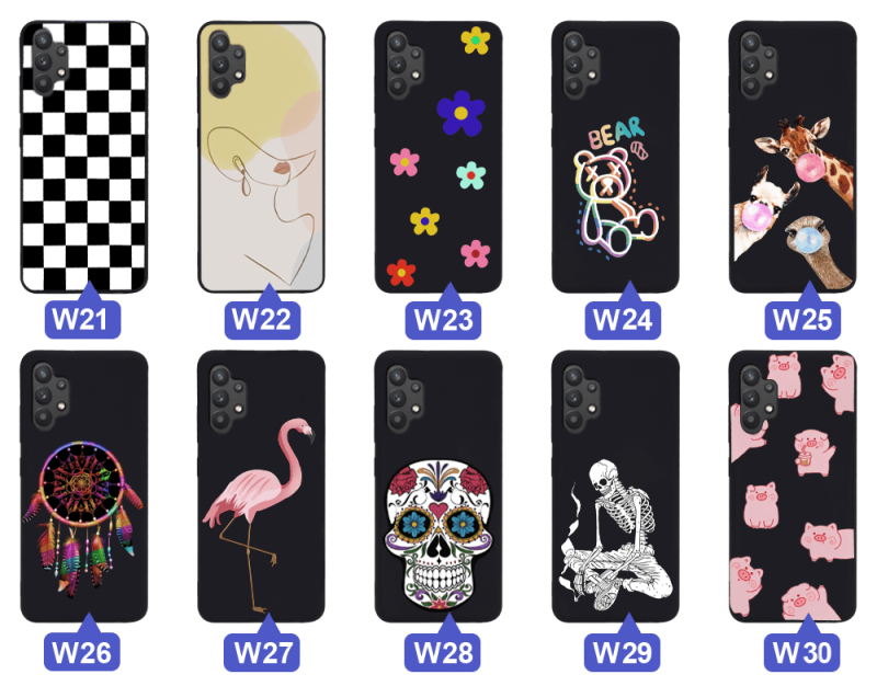 Etui malowane do Samsung Galaxy A13 4G różne wzory + szkło nakładka na plecki case wzór