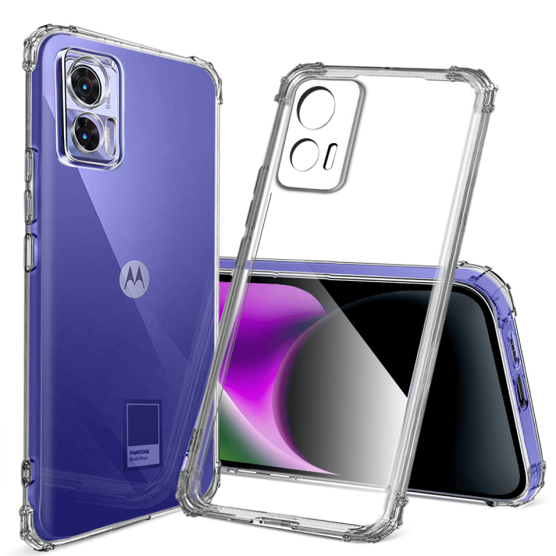 Etui przeźroczyste do Motorola Edge 30 Neo + szkło nakładka na plecki case anty shock anti
