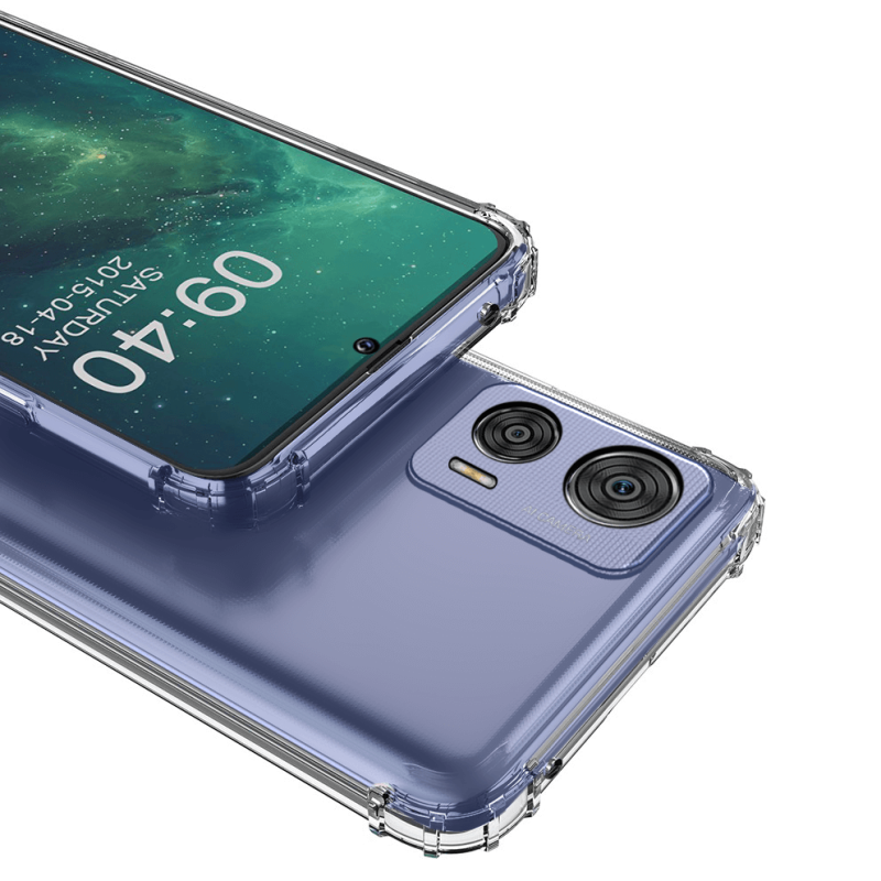 Etui przeźroczyste do Motorola Edge 30 Neo + szkło nakładka na plecki case anty shock anti