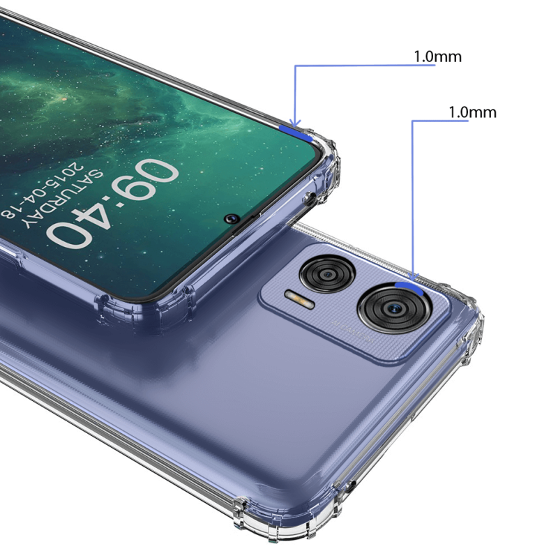 Etui przeźroczyste do Motorola Edge 30 Neo + szkło nakładka na plecki case anty shock anti