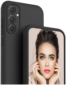Etui silikonowe do Samsung Galaxy A34 5G czarne + szkło