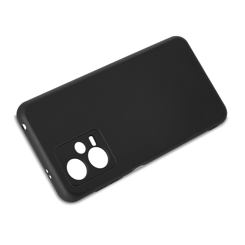Etui matowe do Xiaomi Redmi Note 12 5G / Poco X5 5G czarne + szkło nakładka na plecki case