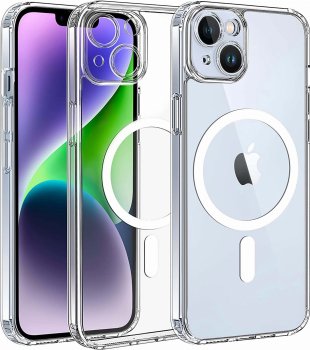 Etui bezbarwne MagSafe do Iphone 13 / 14 + szkło