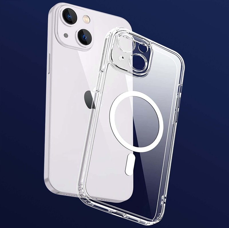 Etui bezbarwne MagSafe do Iphone 14 Plus + szkło nakładka na plecki case