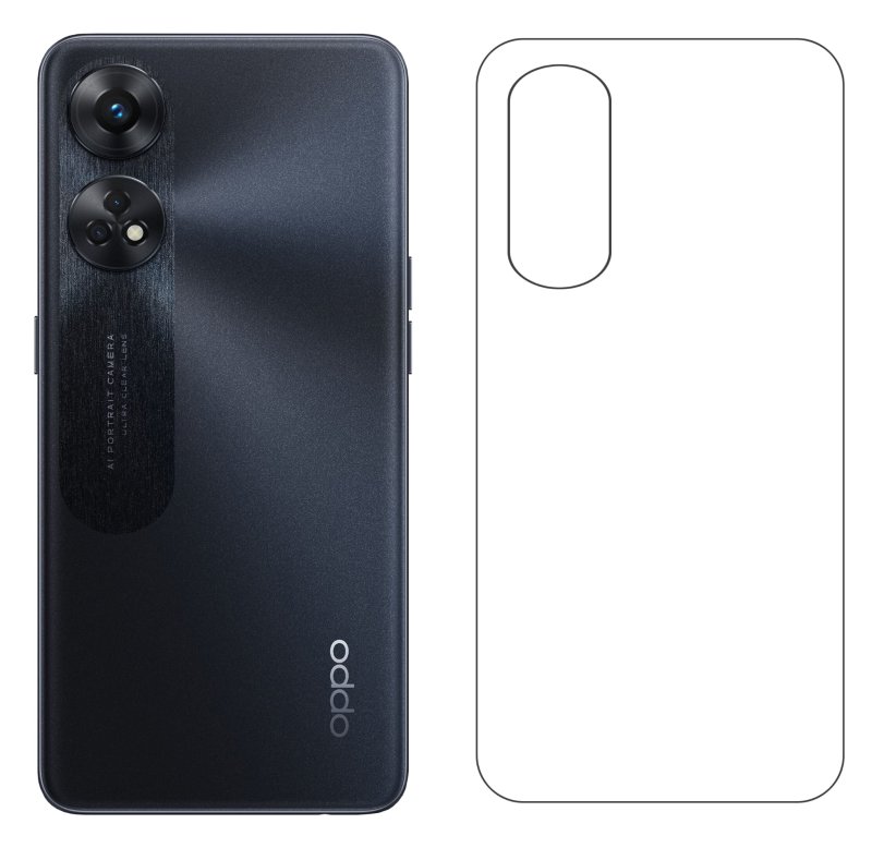 folia hydrozelowa na tył wycinana do oppo