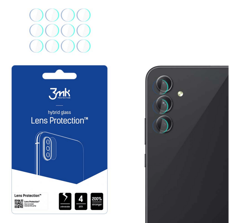 Szkło na tył 3MK na aparat do samsung Galaxy A54 5G ochronne hartowane