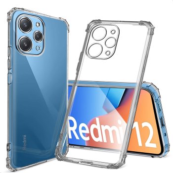 Etui do Xiaomi Redmi 12 4G przeźroczyste + szkło