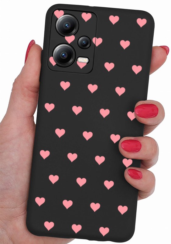 Etui do Xiaomi Redmi Note 12 5G malowane wzór 10 + szkło nakładka na plecki case serca