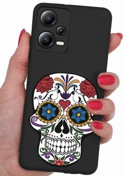 Etui do Xiaomi Redmi Note 12 5G malowane wzór kolorowy + szkło