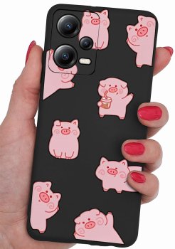 Etui do Xiaomi Redmi Note 12 5G malowane wzór zwierzęta + szkło