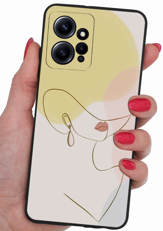 etui do xiaomi redmi note 12 4g malowane wzór 22 + szkło case nakładka na plecki kobieta kapelusz