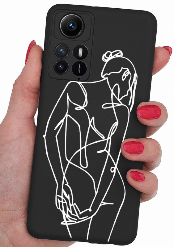 Etui do Xiaomi Redmi Note 12s malowane wzór 9 + szkło nakładka na plecki case szkic kobiety