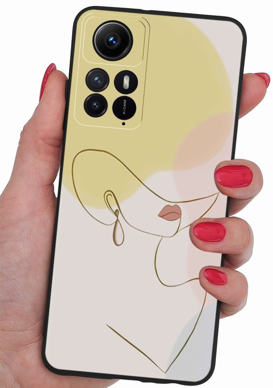 Etui do Xiaomi Redmi Note 12s malowane wzór 22 + szkło nakładka na plecki case mat kobieta kapelusz