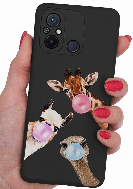 Etui do Xiaomi Redmi 12C malowane wzór 24 + szkło nakładka na plecki case mat zwierzęta