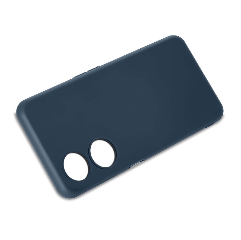 Etui do Oppo A78 / A58 5G granatowe matowe + szkło nakładka na plecki case