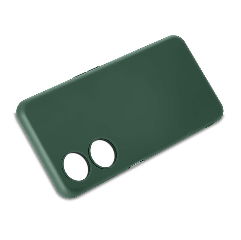 Etui do Oppo A78 / A58 5G zielone matowe + szkło nakładka na plecki case