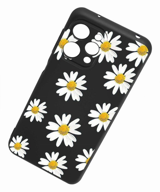 Etui do Xiaomi Redmi 12 4G malowane wzór 1 + szkło nakładka na plecki case kwiat margaretki rumianek
