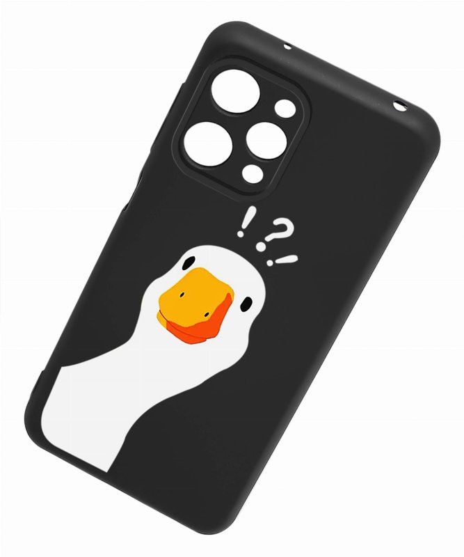 Etui do Xiaomi Redmi 12 4G malowane wzór 7 + szkło nakładka na plecki case kaczka gęś pipa