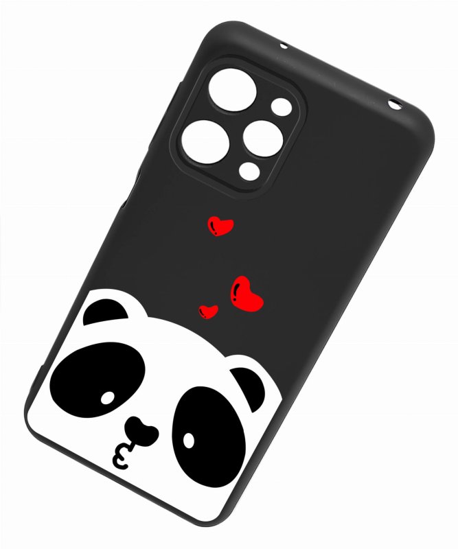 Etui do Xiaomi Redmi 12 4G malowane wzór 8 + szkło nakładka na plecki case miś panda
