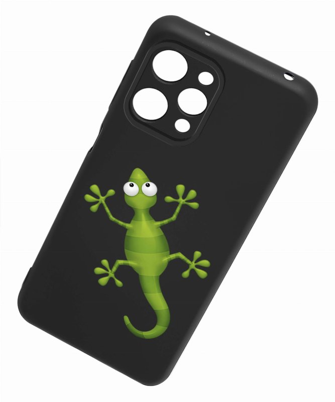 Etui do Xiaomi Redmi 12 4G malowane wzór 11 + szkło nakładka na plecki case jaszczurka salamandra kameleon gad płaz