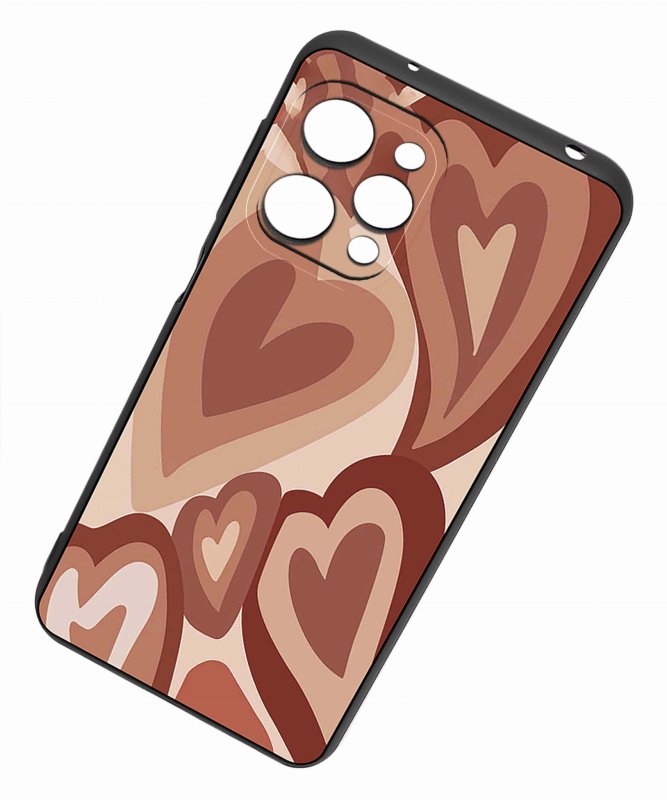 Etui do Xiaomi Redmi 12 4G malowane wzór 13 + szkło nakładka na plecki case serca