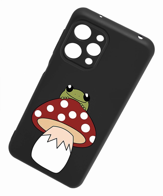 Etui do Xiaomi Redmi 12 4G malowane wzór 14 + szkło nakładka na plecki case żaba grzyb muchomor