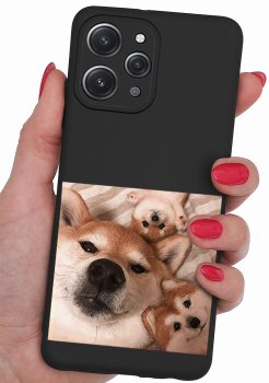 Etui do Xiaomi Redmi 12 4G malowane wzór pies + szkło