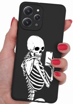 Etui do Xiaomi Redmi 12 4G malowane wzór fajny + szkło
