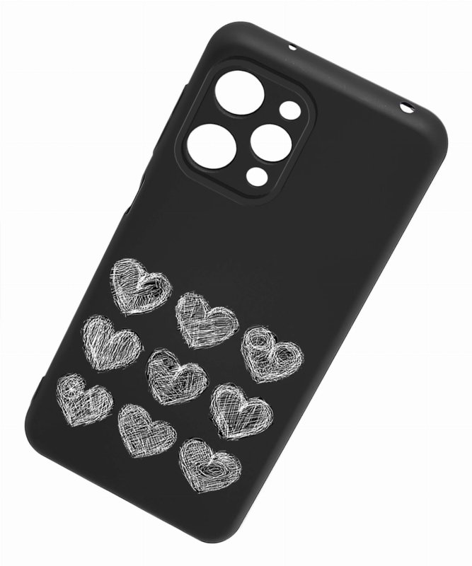 Etui do Xiaomi Redmi 12 4G malowane wzór 19 + szkło nakładka na plecki case serca