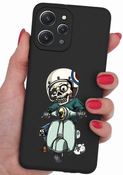 Etui do Xiaomi Redmi 12 4G malowane wzór śmieszny + szkło