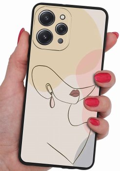 Etui do Xiaomi Redmi 12 4G malowane wzór damski + szkło