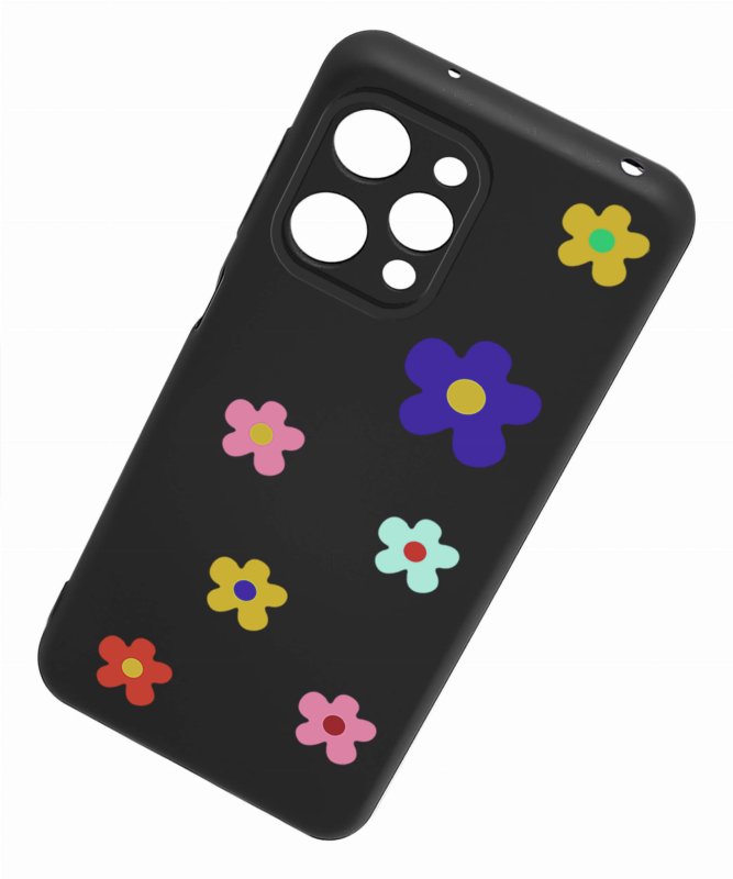 Etui do Xiaomi Redmi 12 4G malowane wzór 23 + szkło nakładka na plecki case kwiatki