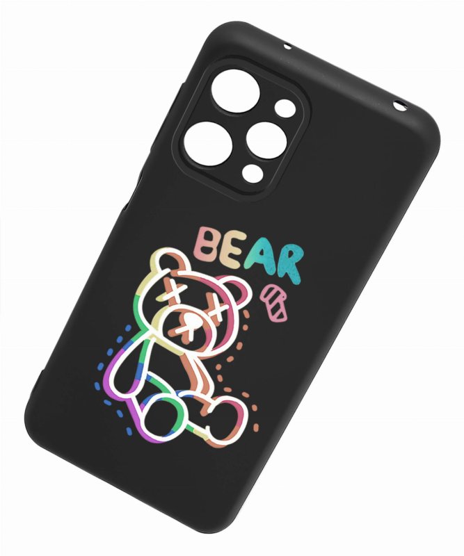 Etui do Xiaomi Redmi 12 4G malowane wzór 24 + szkło nakładka na plecki case miś bear