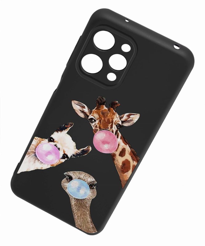 Etui do Xiaomi Redmi 12 4G malowane wzór 25 + szkło nakładka na plecki case zwierzęta