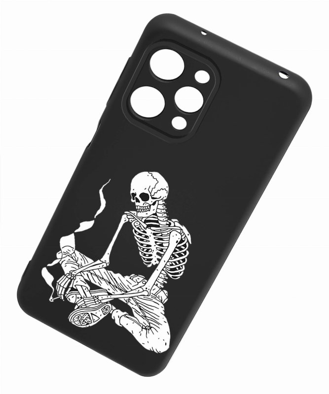 Etui do Xiaomi Redmi 12 4G malowane wzór 29 + szkło nakładka na plecki case szkielet kosciotrup